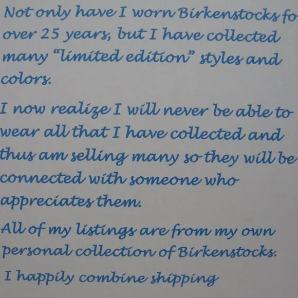 Birkenstock GIZEH Waxy Leather Tobacco Brown w/ Aqua Sole. 40 R US W 9 M 7 - Picture 11 of 13